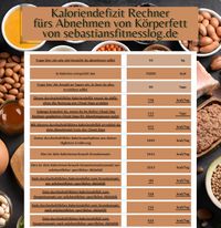 Kaloriendefizit Rechner fürs Abnehmen von Körperfett