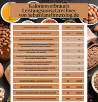 Kalorienverbrauch Leistungsumsatz